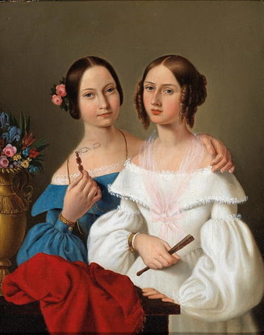 Giovanni Schiavoni - Portrait der Schwestern Luschin
