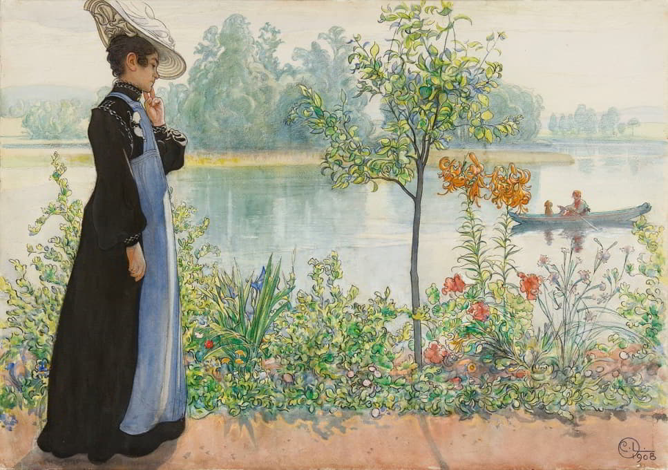 Carl Larsson - Karin By The Shore