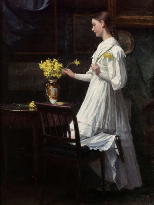 Carl Thomsen - Arranging Daffodils