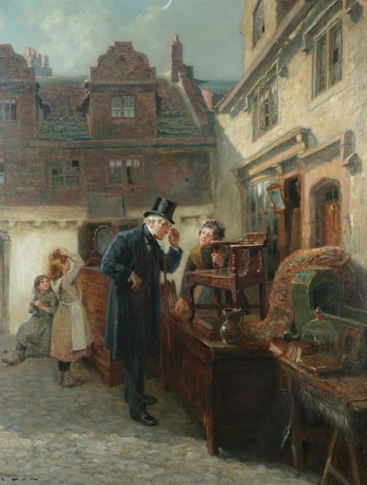 Ralph Hedley - Real Antique