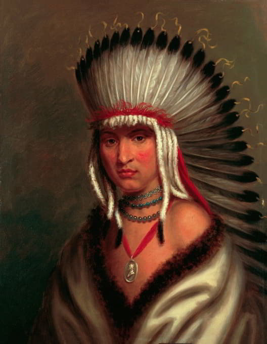 Charles Bird King - Petalesharro (Generous Chief), Pawnee