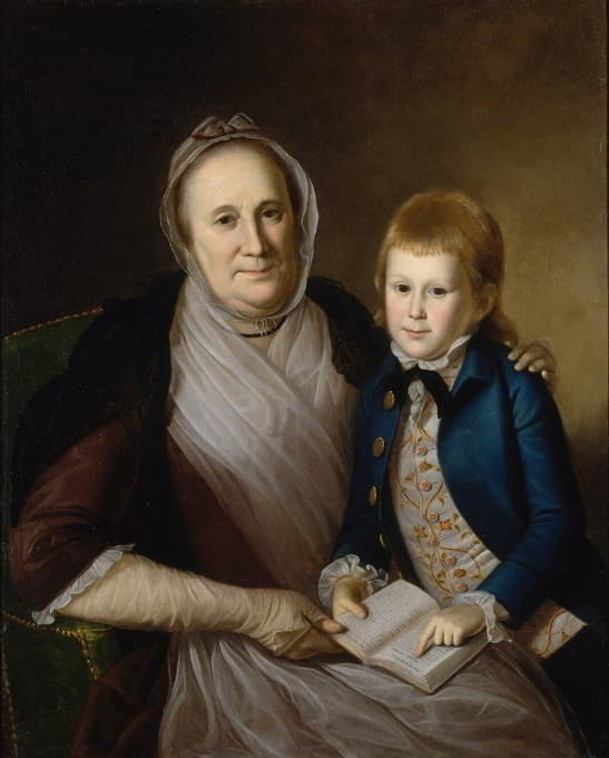 Charles Willson Peale - Mrs. James Smith And Grandson