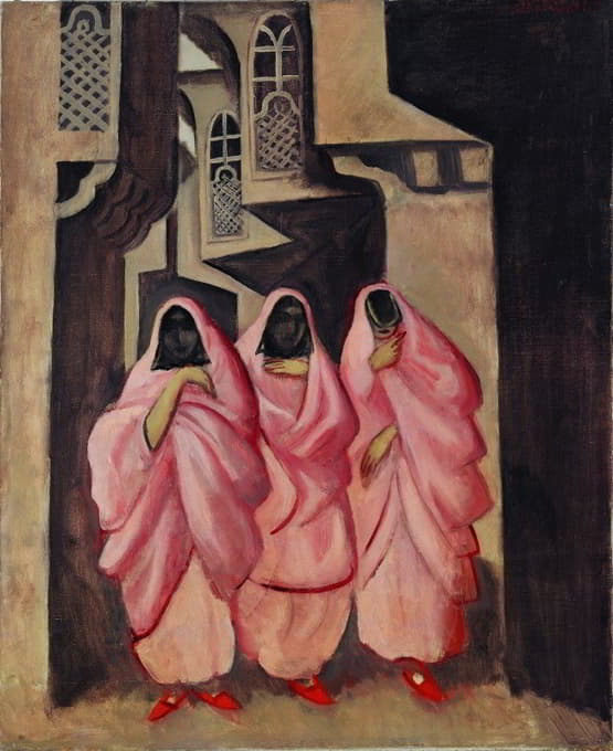 巴格达街头的三名妇女