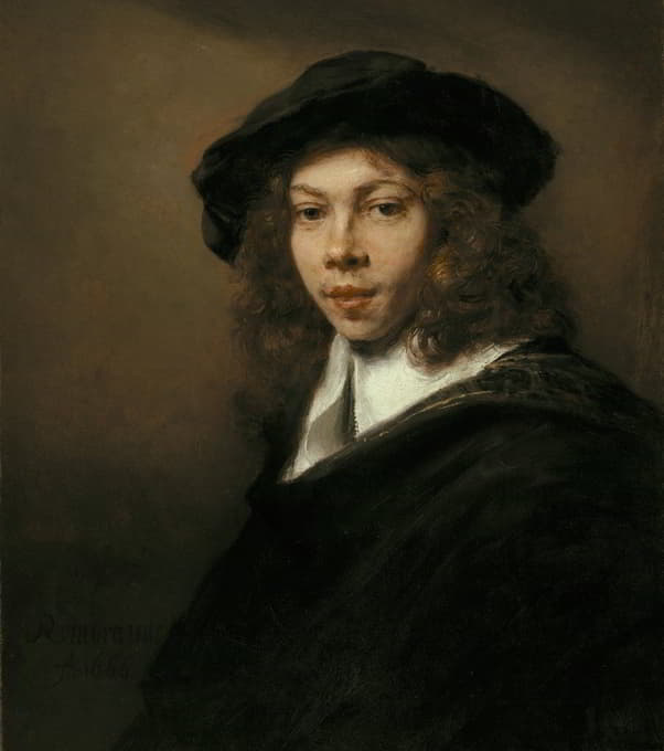 Rembrandt van Rijn - Young Man in a Black Beret