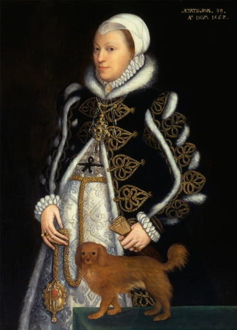 Steven van der Meulen - Portrait of a Woman, probably Catherine Carey, Lady Knollys