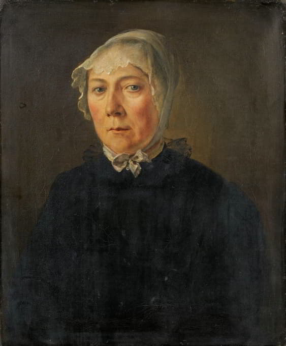 艺术家母亲玛丽亚·玛格达莱娜·米维尔·洛茨的画像