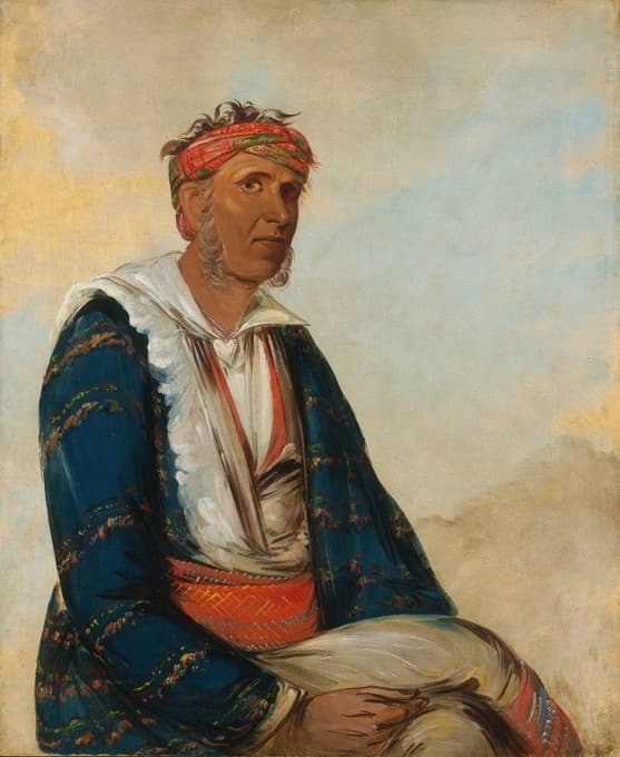 George Catlin - Cól-Lee, a Band Chief