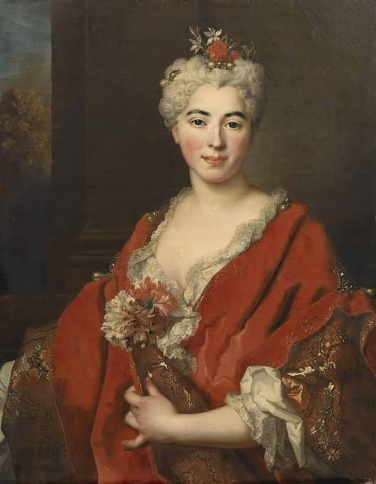 艺术家女儿玛格丽特·伊丽莎白·德·拉吉利埃（1701-1756）的肖像