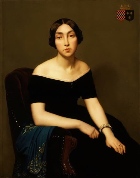 Jean-Hippolyte Flandrin - Madame Louis Antoine de Cambourg
