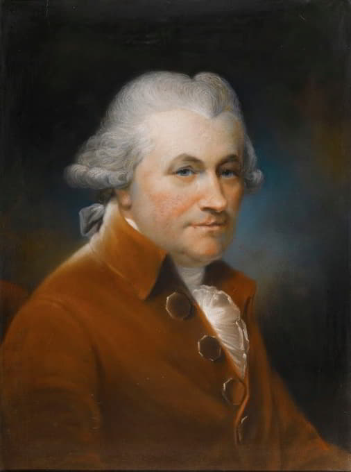John Russell - Portrait Of John Johnson (1732-1814)