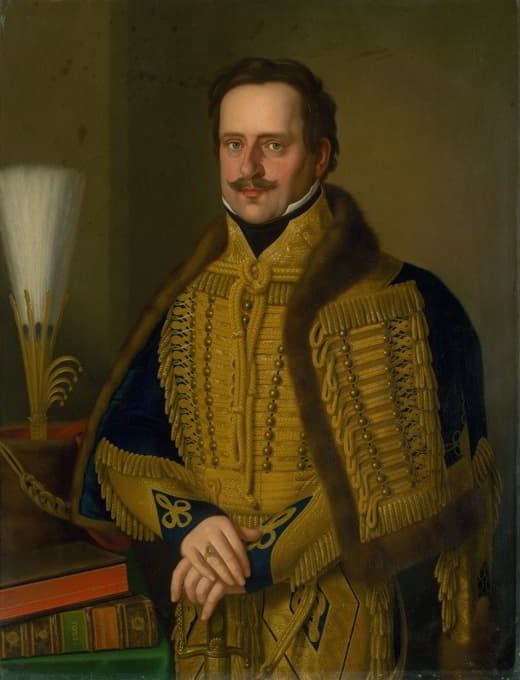 斯派什市长卡罗尔·萨基伯爵的肖像