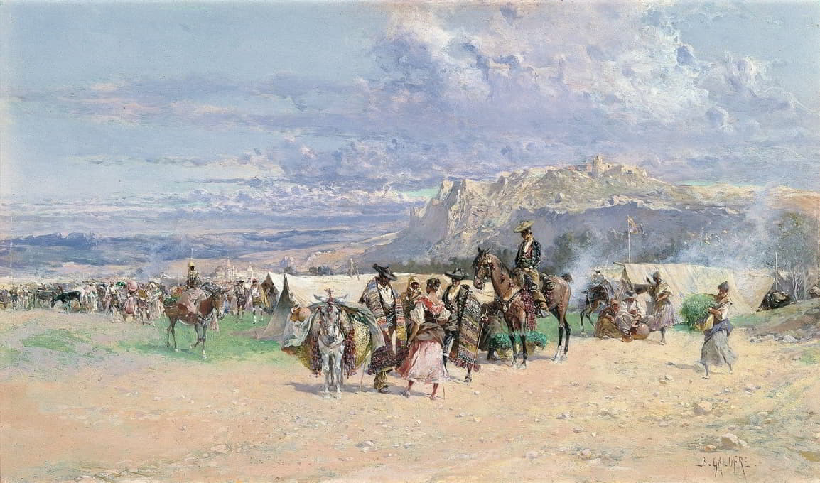 Baldomer Galofre i Giménez - Camp at the Foot of the Mountain