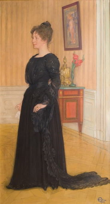 Carl Larsson - Portrait of Mrs. Signe Thiel