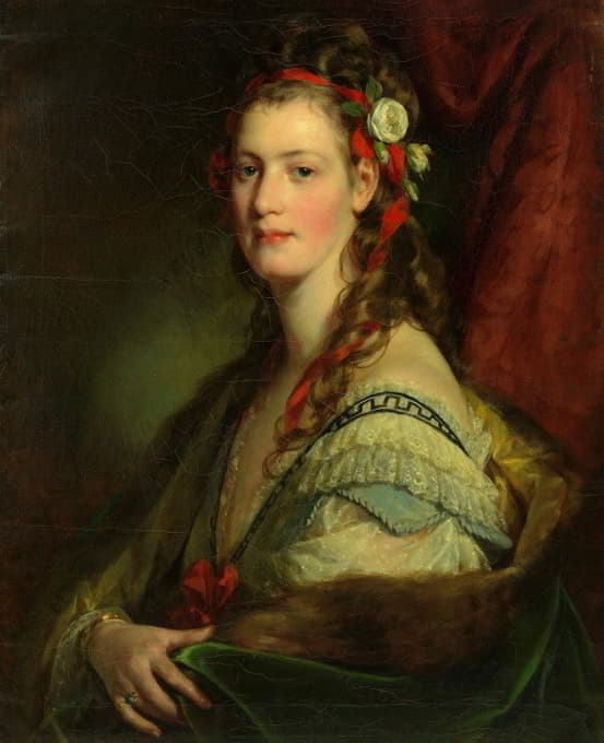 Friedrich von Amerling - Marie Paterno, geb. Nemetschke, später Amerling, bzw. Hoyos (4. Frau des Künstlers)