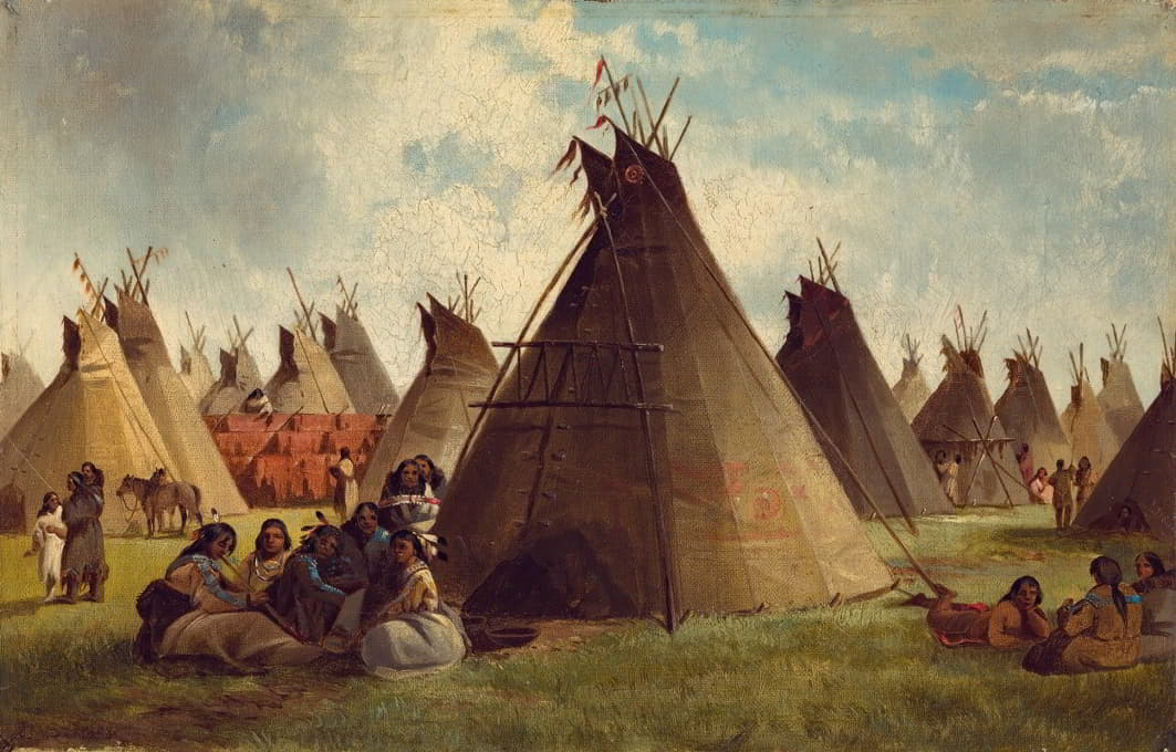 John Mix Stanley - Prairie Indian Encampment