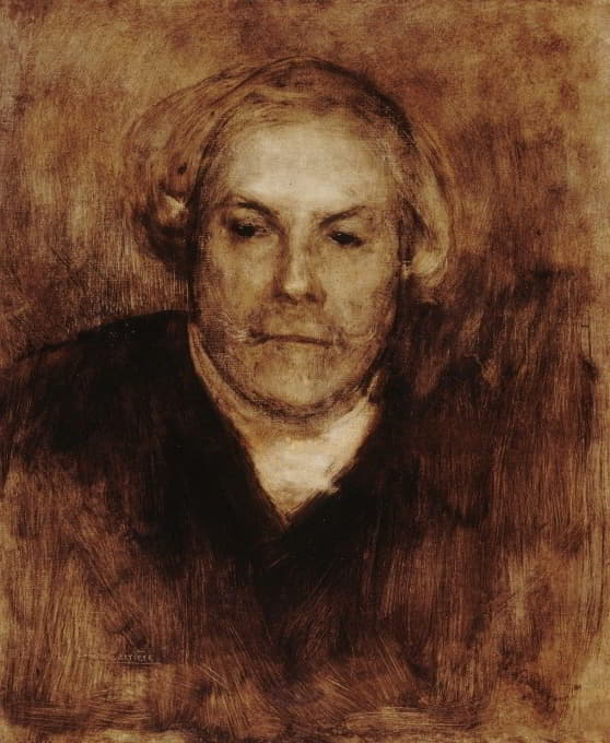 埃德蒙德贡考特肖像（1822-1896），作家。