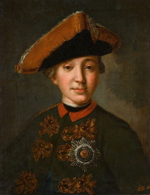 Fedor Stepanovich Rokotov - Portrait of Emperor Peter III