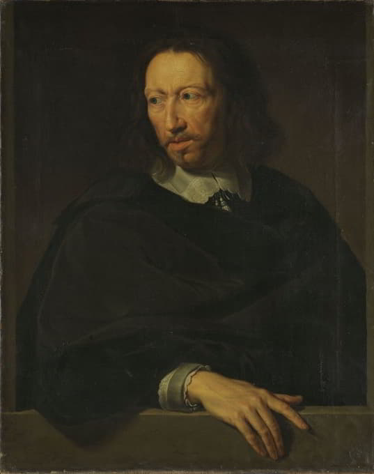 男子肖像取材于菲利普-德-尚佩涅，卢浮宫
