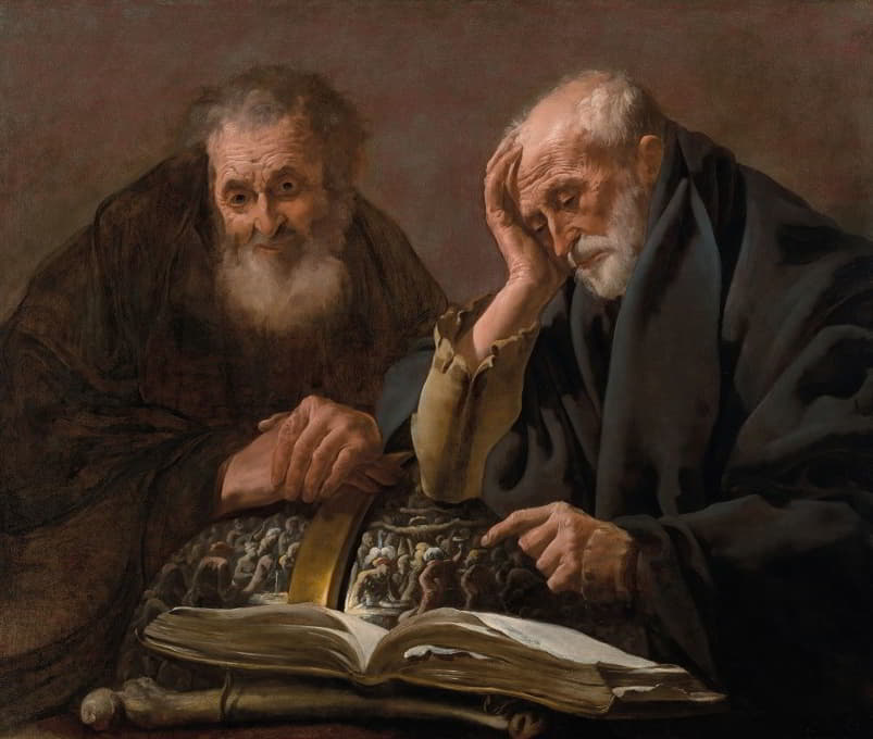 Hendrick Ter Brugghen - Democritus and Heraclitus