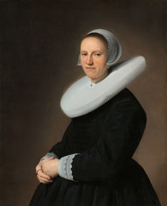 Johannes Cornelisz Verspronck - Portrait of Adriana Croes
