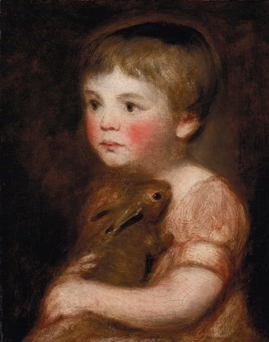 John Constable - Miss Lewis with a rabbit