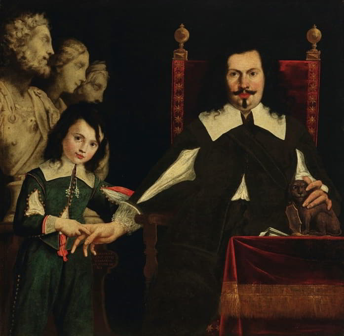 彼得罗·庞巴达和他的儿子安东尼奥的肖像