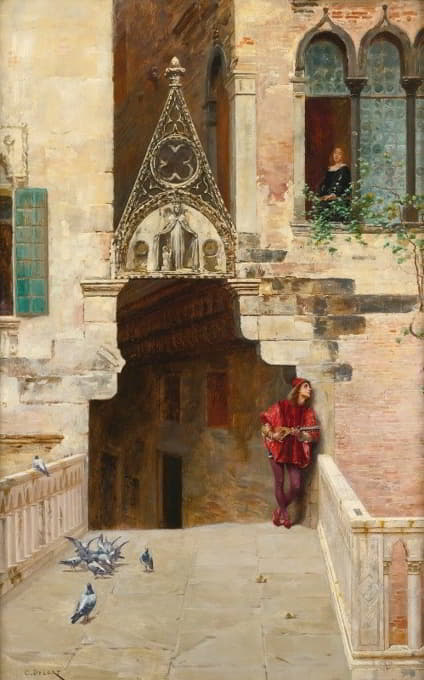 Charles Edouard Delort - Romeo and Juliet (Act II, Scene II; Capulet’s garden)