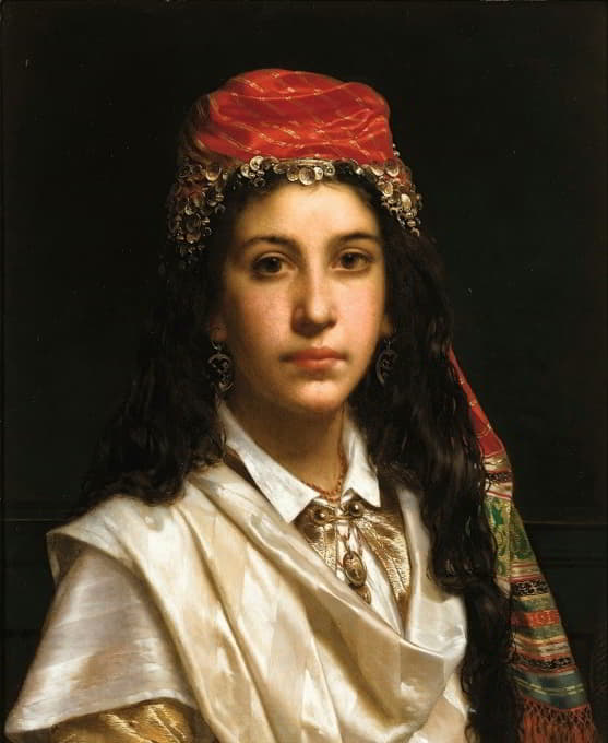 Jan Frederik Pieter Portielje - Young lady wearing a middle-eastern costume