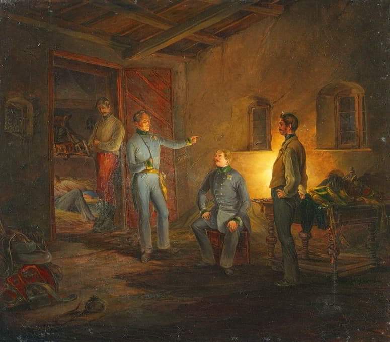 Franz Brudermann - Kopals letzte Nacht mit Oberst Schlechta in einer italienischen Bauernhütte