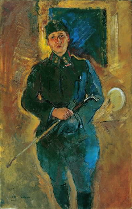 奥托·冯·艾切尔堡·佐塞内格担任骑兵中尉
