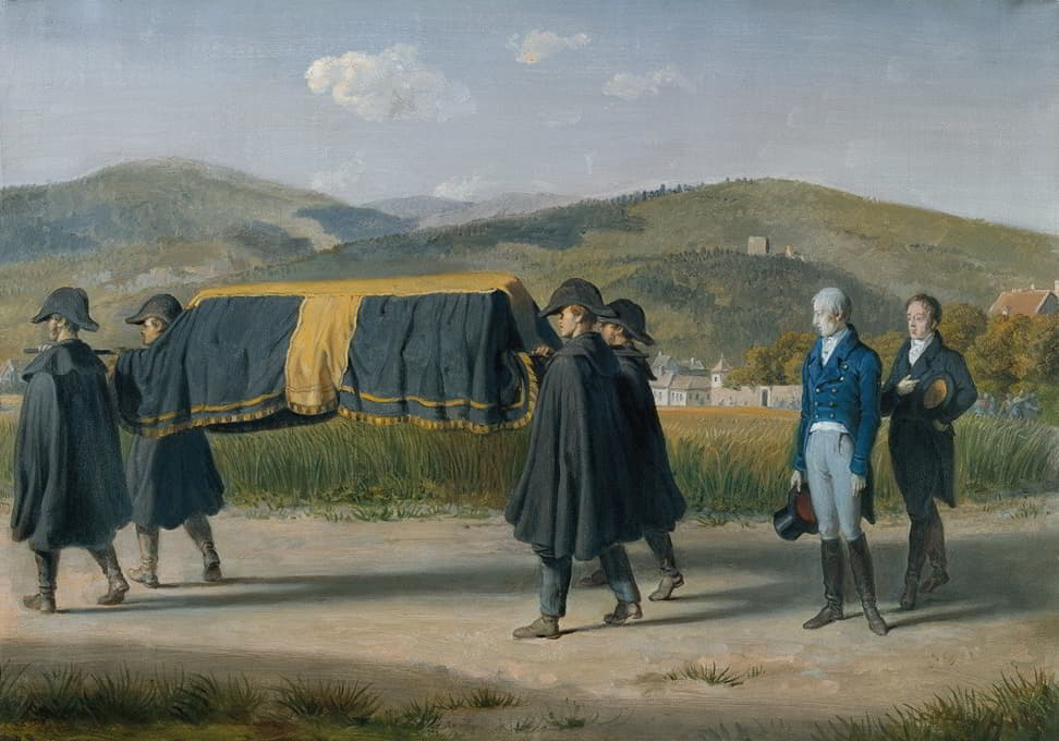 奥地利皇帝弗兰兹一世追随一位穷人的棺材