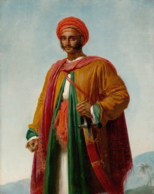 Anne Louis Girodet-Trioson - Study for ‘Portrait of an Indian’