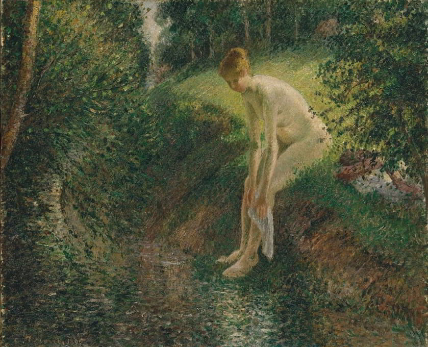 Camille Pissarro - Bather in the Woods