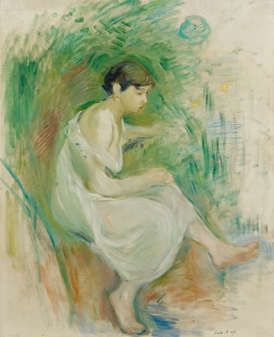 Berthe Morisot - Baigneuse En Chemise