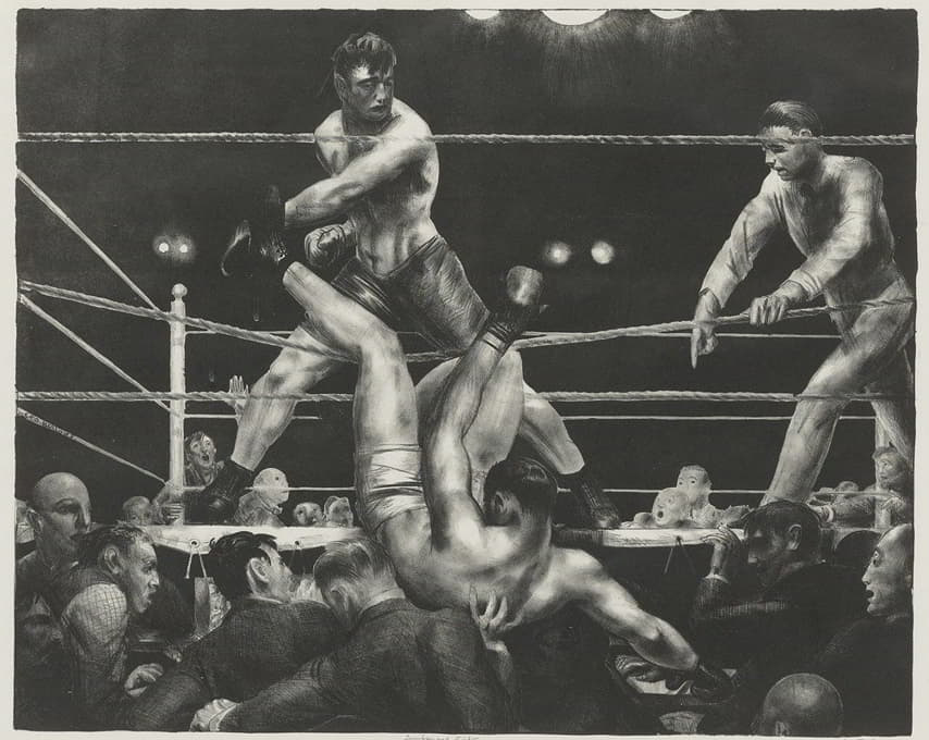 George Wesley Bellows - Dempsey And Firpo (Mason 181)