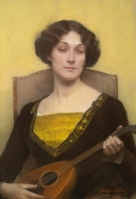Bertha Müller - Emilia Floege Playing The Mandolin