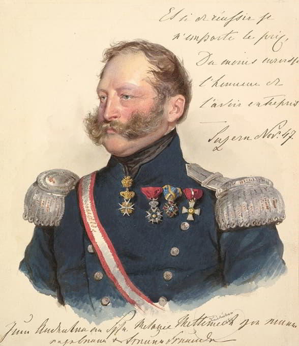Josef Kriehuber - Prince Friedrich of Schwarzenberg