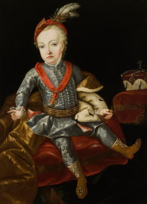 哈布斯堡大公约瑟夫（1741-1790）的肖像，后来的约瑟夫二世皇帝