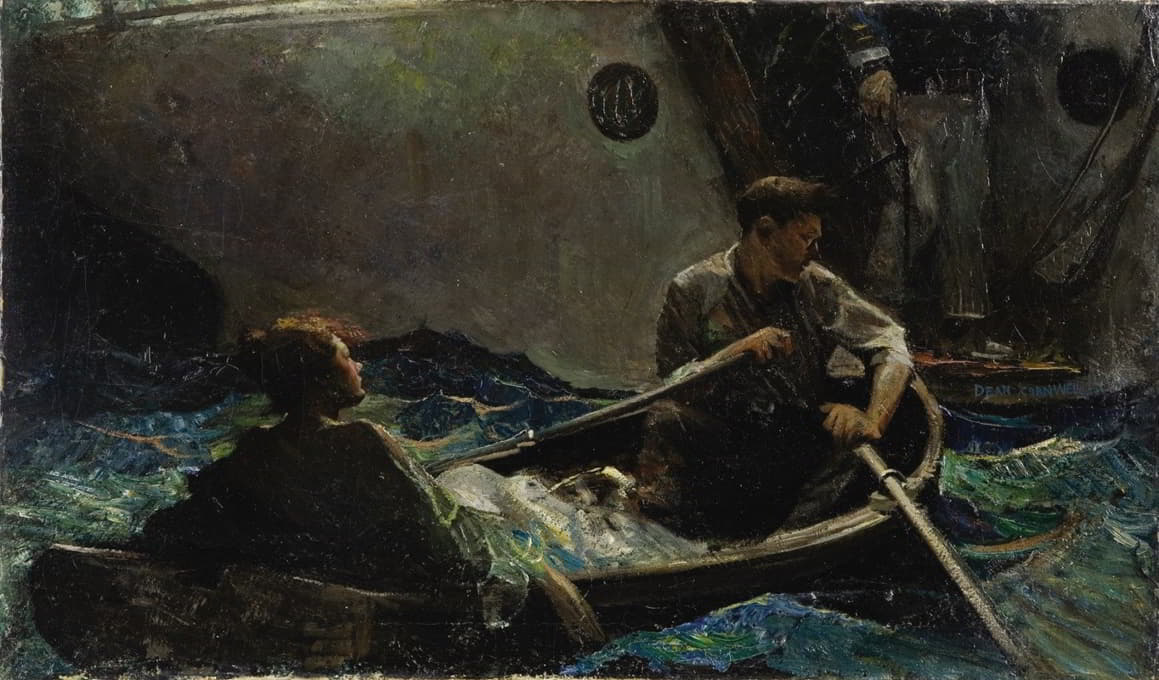 Dean Cornwell - Couple in a Rowboat