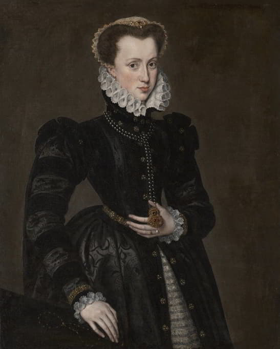 Follower of Antonis Mor - Portrait of a Court Lady
