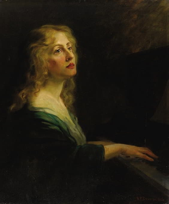 Nicholas Richard Brewer - Woman at the Piano