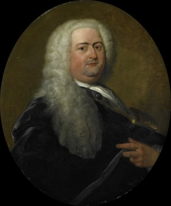 Dionys van Nijmegen - Portrait of Adriaen Paets, Director of the Rotterdam Chamber of the Dutch East India Company, elected 1734