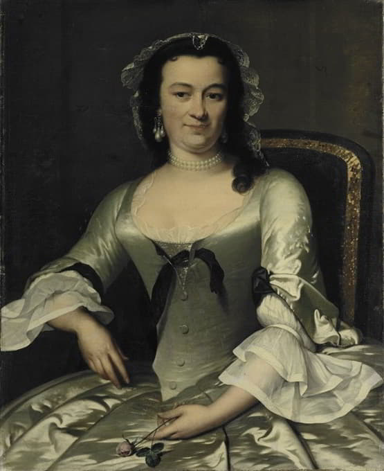 Frans van der Mijn - Portrait of Maria Henriëtte van de Pol, Wife of Willem Sautijn