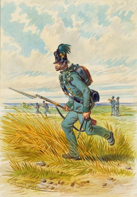 Franz Gerasch - Soldat mit Bajonett