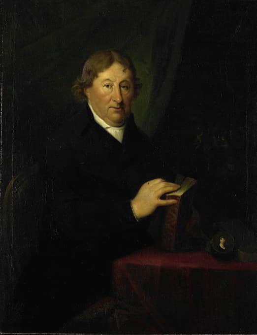 Johan Bernard Scheffer - Portrait of Gerrit van der Pot, Lord of Groeneveld, Art Collector in Rotterdam