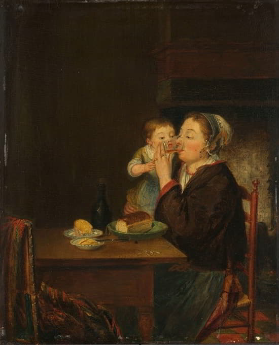 Louis Bernard Coclers - A Mother and her Child
