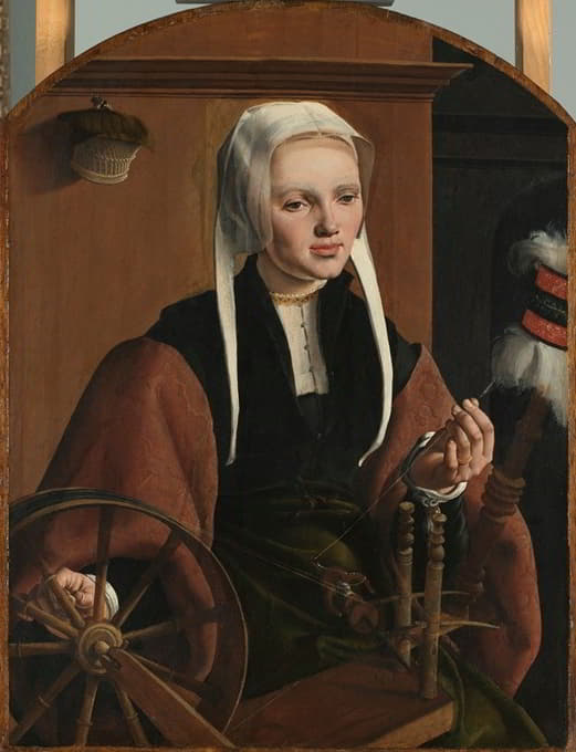 Maarten Van Heemskerck - Portrait of a Woman, possibly Anne Codde