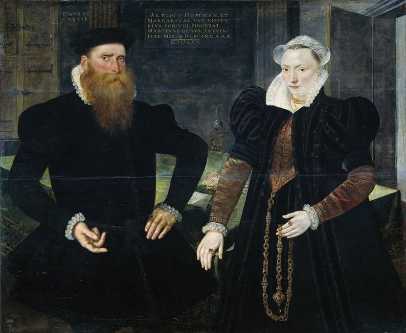 船东吉利斯·霍夫曼及其妻子玛格丽塔·范·尼斯彭（吉莱斯·范·艾切伦伯格，名为霍夫曼）的肖像