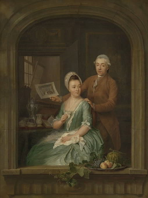 罗伯特·梅斯和他的妻子玛丽亚·诺泽曼的肖像