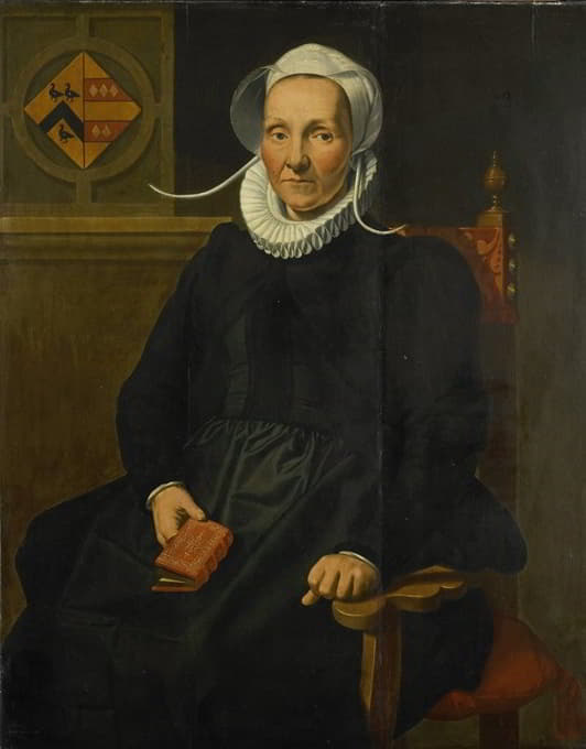 Pieter Pietersz. - Portrait of Dirckje Tymansdr Gael, called van der Graft, Wife of Mattheus Augustijnsz Steyn